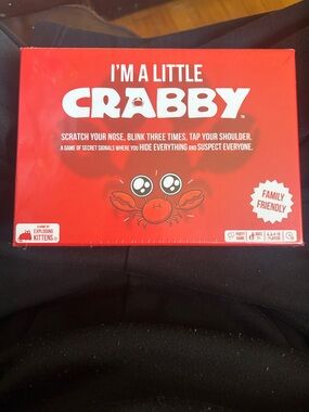 Exploding Kittens I'm A Little Crabby Card Game - Red